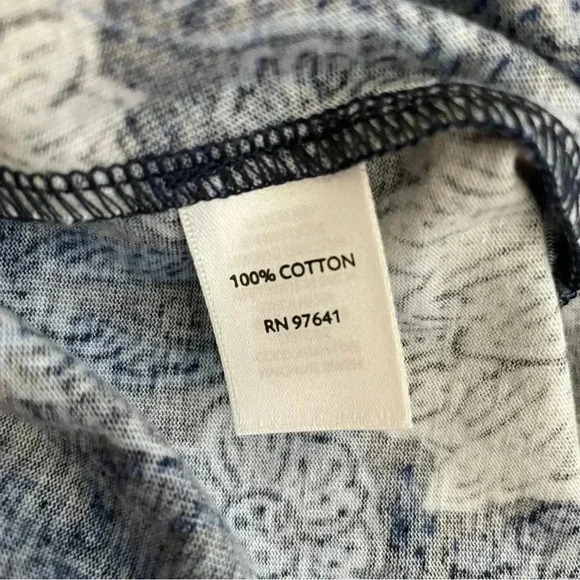 J. Jill Blue Floral Skirt Size Small A-Line Cotton Lightweight Stretch Short - Picture 4 of 6